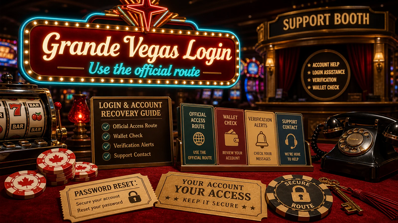 Grande Vegas Casino Login content banner